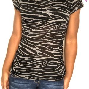 Zebra print top